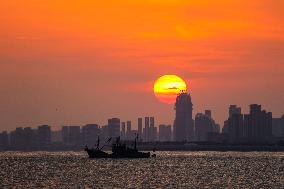 Sunset in Qingdao