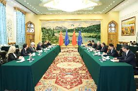CHINA-BEIJING-ZHANG GUOQING-EU COMMISSIONER-MEETING (CN)