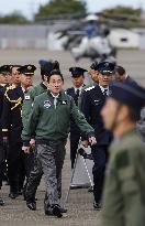Japan PM Kishida visits ASDF base