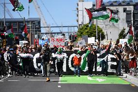 Pro-Palestine Rally In New Zealand