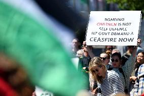 Pro-Palestine Rally In New Zealand