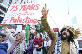 Pro-Palestine Rally In New Zealand