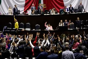 Congress Of Mexico Discusses The 2024 Federation Expenditure Budget