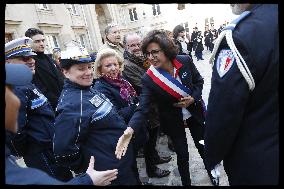 Exclusive. Rachida Dati at WW1 ceremony - Paris