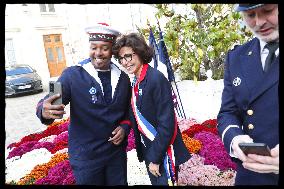 Exclusive. Rachida Dati at WW1 ceremony - Paris