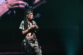 Shaka Ponk performs at the Zenith in Paris