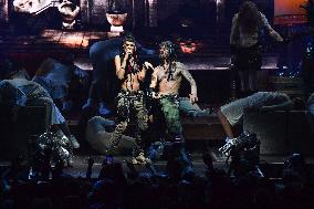 Shaka Ponk performs at the Zenith in Paris