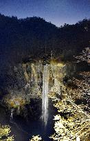 Waterfall illumination in eastern Japan