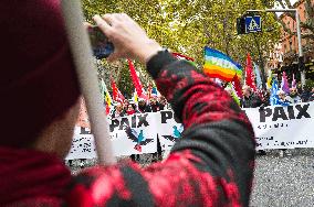 Demonstration for peace in Gaza in Toulouse