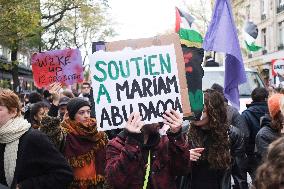 Demonstration in support of Palestine in Paris