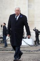 Commemorations of the Armistice, ending WWI ceremony at the Arc de Triomphe - Paris