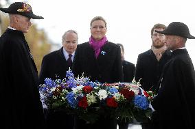 Commemorations of the Armistice, ending WWI ceremony at the Arc de Triomphe - Paris