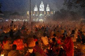 Rakher Upobash Or Kartik Brata Festival In India.