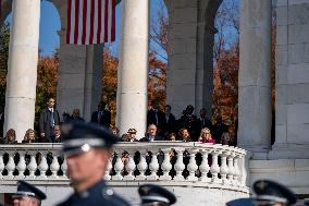 President Biden Speaks at Memorial Amphitheater on Veterans Day