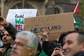 Pro Palestine Rally In Wuppertal, Germany