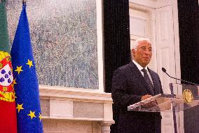 Ex-primer Minister Antonio Costa In São Bento Palace