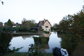 Flooding in the town of Arques - Pas-de-Calais