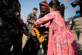 Kukur Tihar (Dog Festival) Celebrated In Nepal.