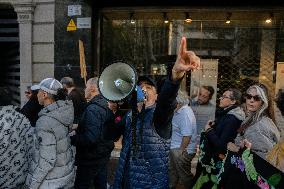 Unitary Demonstration In Solidarity With Palestine In Barcelona.