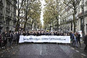 March against anti-Semitism in Paris