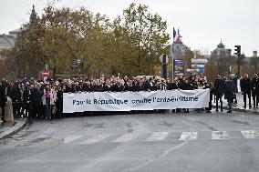 March against anti-Semitism in Paris