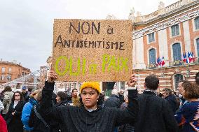 Rally against anti-Semitism in Toulouse