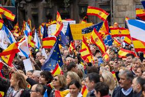 Anti-Amnesty Protest Across Spain