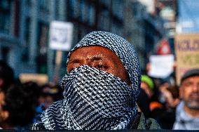 Massive Climate March, Organized In Amsterdam.