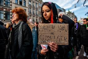 Massive Climate March, Organized In Amsterdam.