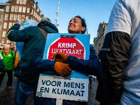 Massive Climate March, Organized In Amsterdam.