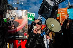 Massive Climate March, Organized In Amsterdam.