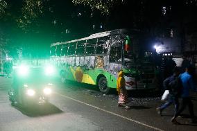 Transport Blockade In Bangladesh