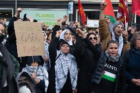 Pro-palestine Protest And Counter Demo Continues In Cologne