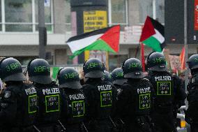 Pro-palestine Protest And Counter Demo Continues In Cologne