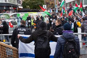 Pro-palestine Protest And Counter Demo Continues In Cologne