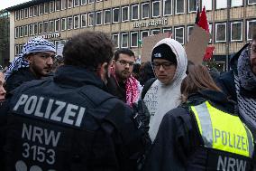 Pro-palestine Protest And Counter Demo Continues In Cologne