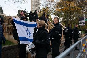 Pro-palestine Protest And Counter Demo Continues In Cologne