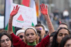 Pro-palestine Protest And Counter Demo Continues In Cologne