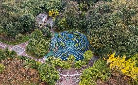 A Huge Circular Maze at Guanshanhu Park in Guiyang