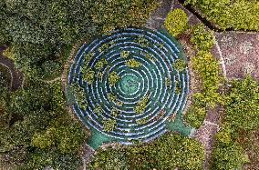 A Huge Circular Maze at Guanshanhu Park in Guiyang