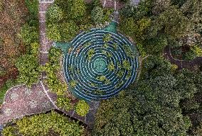 A Huge Circular Maze at Guanshanhu Park in Guiyang