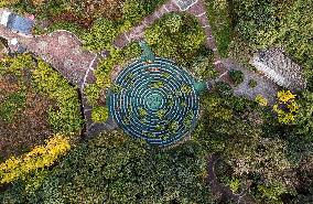 A Huge Circular Maze at Guanshanhu Park in Guiyang