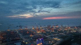 Taicang Zhenghe International Terminal at Sunrise