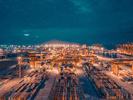 Taicang Zhenghe International Pier Night View