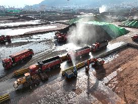 Vehicles Transfer Electric Coal in Lianyungang