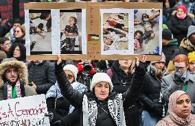 Protest In Support Of Palestine Across Canada