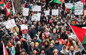 Protest In Support Of Palestine Across Canada