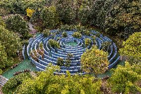 A Huge Circular Maze at Guanshanhu Park in Guiyang