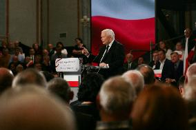 Jaroslaw Kaczynski During Independence Day In Krakow