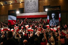 Jaroslaw Kaczynski During Independence Day In Krakow